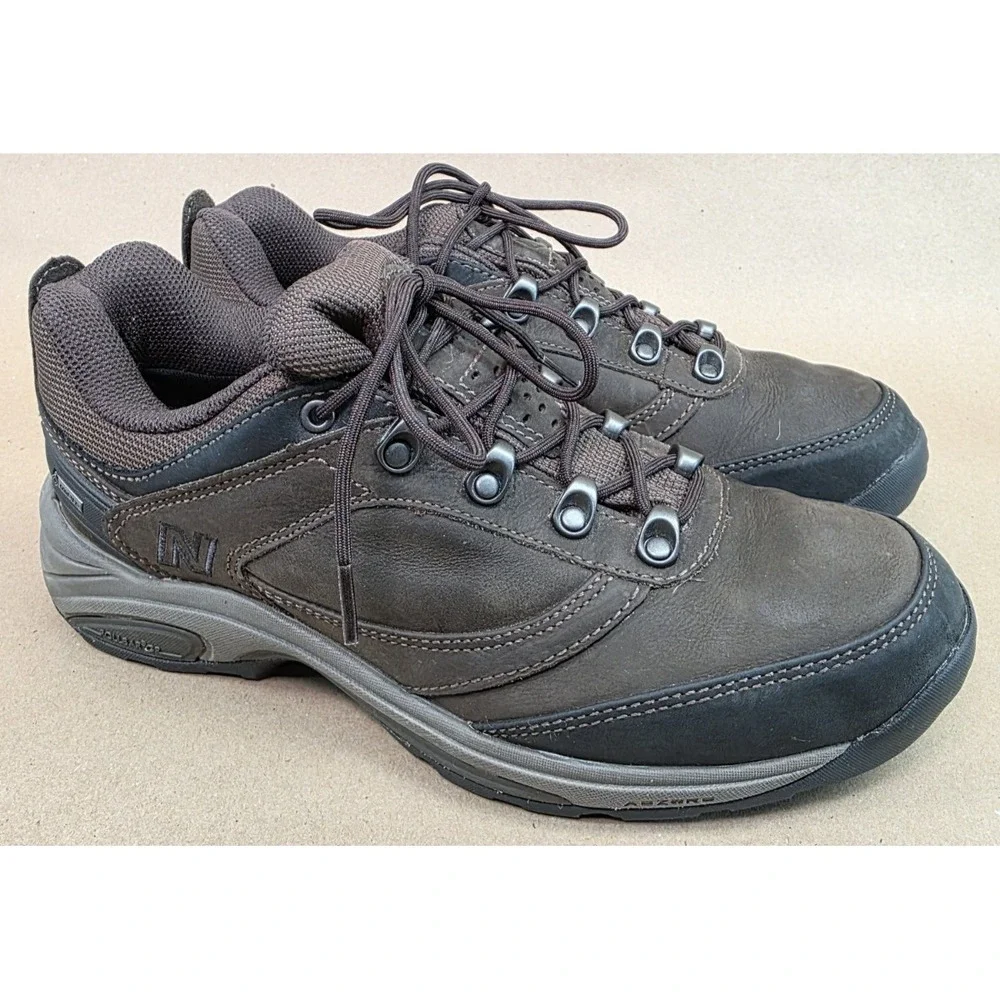 New Balance (Sz 9 D) MW956GT Brown Leather Gore-Tex Hiking Shoes Rollbar
